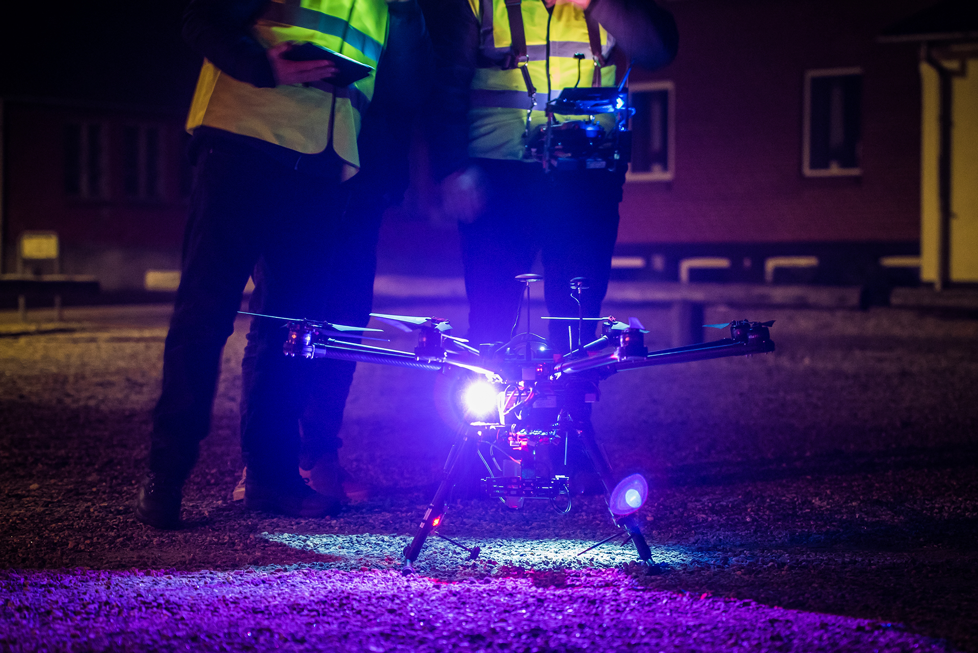 Energi Ikast registrerer utætte rør med infrarøde termografiske billeder fra en drone - Foto af Drone Systems