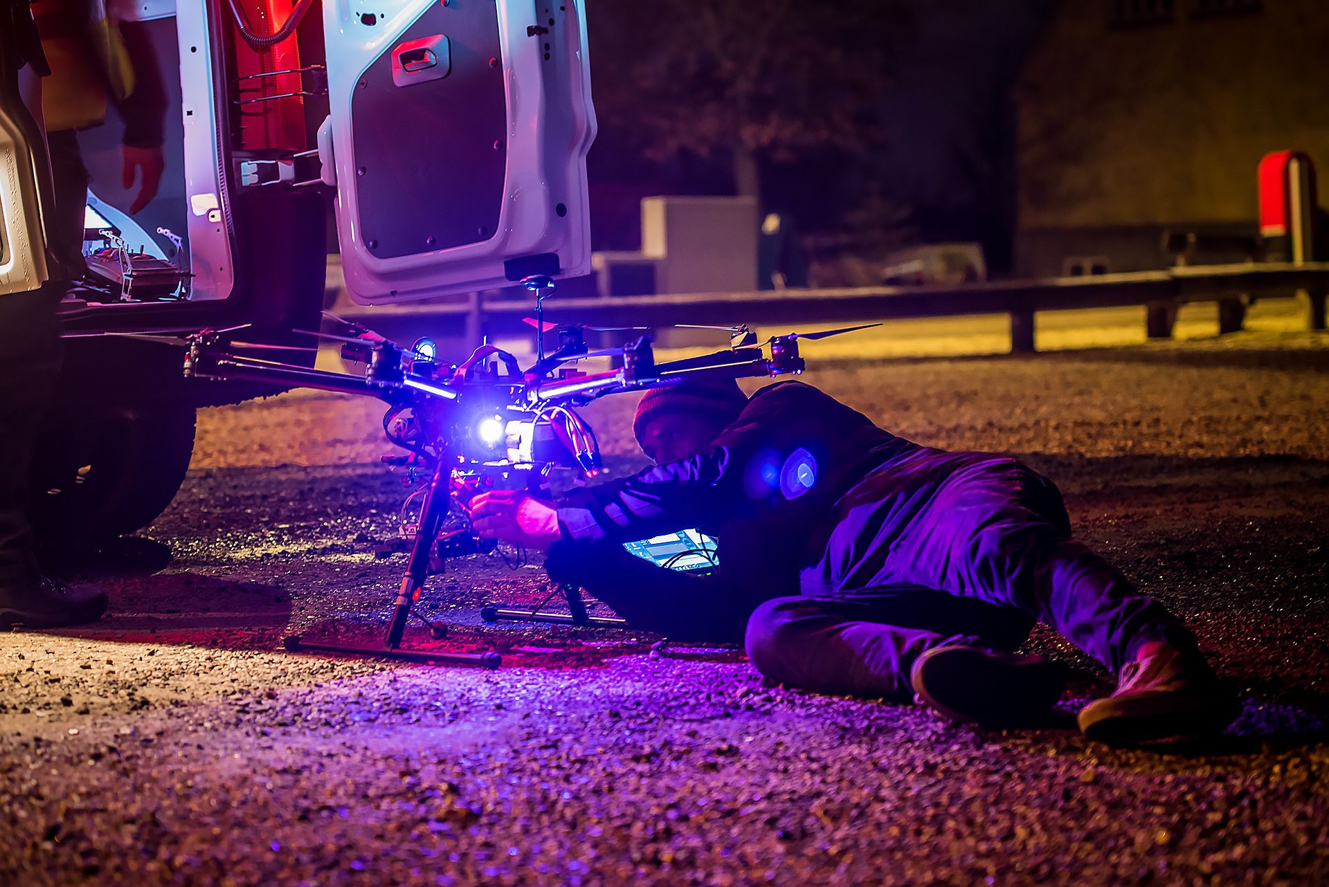 Fjernvarmenettet i Ikast skal termograferes fra luften af en drone.