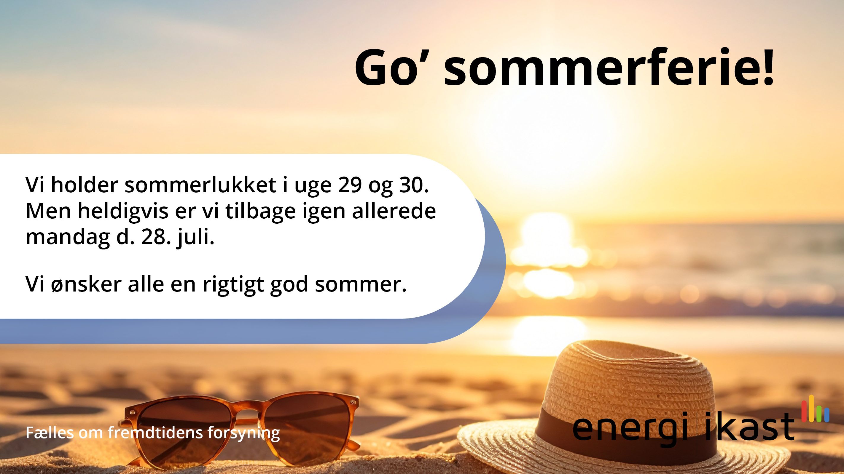 Go sommer 2025 besked om sommerferielukket - Foto AI Adobe Firefly